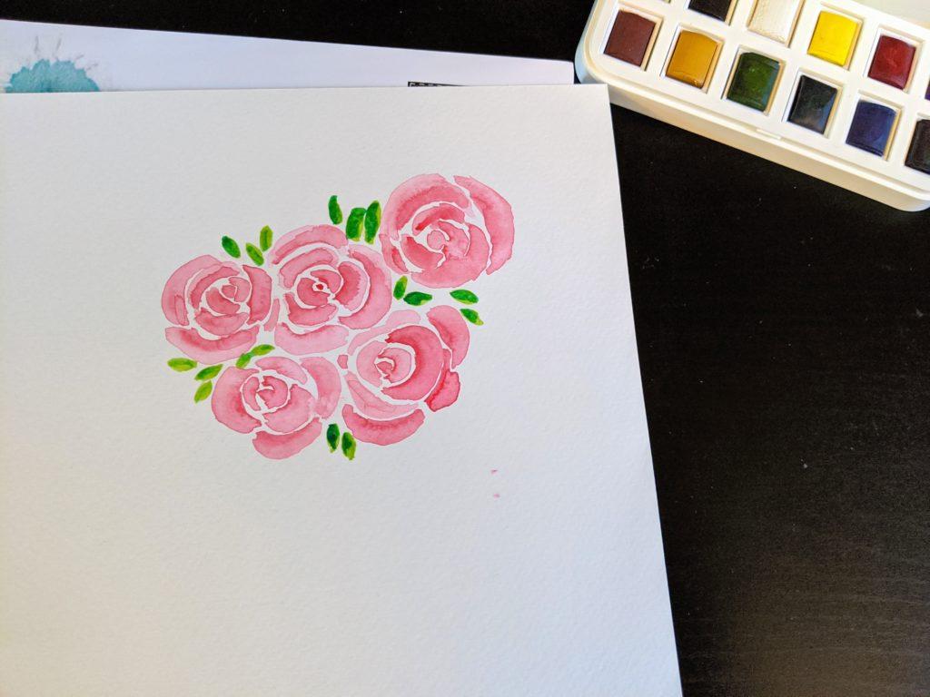 watercolour-roses-practice